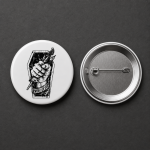 Pin Button Aesthetic Hitam Putih 75mm | Desain Work Or Die Street Art Pin Badge Unik Pin Button Aesthetic Hitam Putih 75mm | Desain Work Or Die Street Art Pin Badge Unik